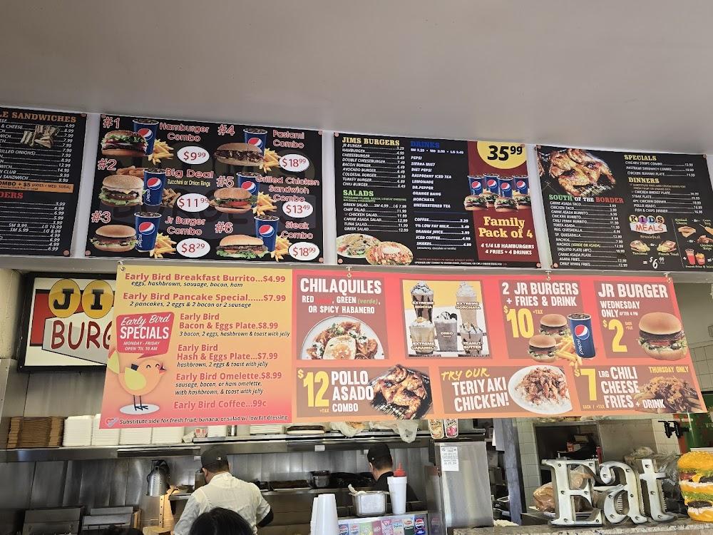 Jims Burgers Menu image 1